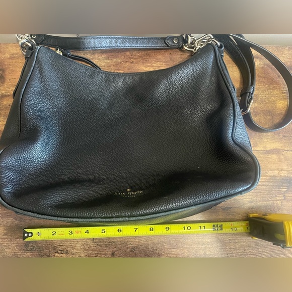 Authentic black pebbled leather Kate Spade Hobo shoulder bag - Picture 6 of 10